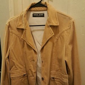 Guess tan cuduroy blazer